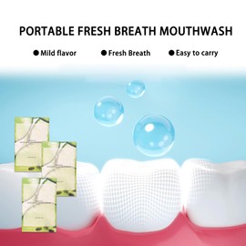 60PCS Travel Size Mouthwash,Portable Mini Mouthwash,Long-Lasting Freshness Travel Mouth Wash for Oral Care A37