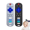 YAPROMO 2Pcs Teething Toys, Silicone TV Remote Teethers for Baby