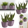 TULMERO Matte Flower Pot, Plastic Planter, Decorative Pot for Large