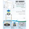 MENNTY Elastic Wax Ring Kit for Toilet Installation - Reusable
