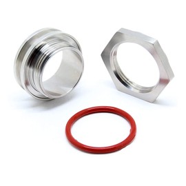 QiiMii Stainless Steel 304 Bulkhead Compression Fitting 1.5" Tri Clamp Home-Brew Weldless Bulkehad