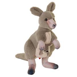 Wild Republic Artist Collection Eco Kangaroo, Stuffed Animal, 15 Inches, Plush Toy, Eco-Friendly