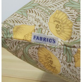 クッションカバー FABRIC'Sファブリックス 花柄 かわいい ナチュラル シンシア (イエロー)