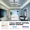 TUNICHX RF Touch Panel Remote 2.4G 4-Zone for Dimmer and