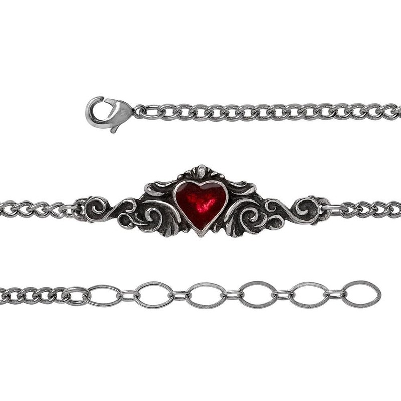 Alchemy Gothic Betrothal Bracelet, Pewter