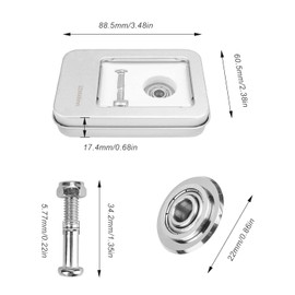 Tile Cutter Wheel 30000 M LNSYSNS 22 × 6 × 6 mm Cutting Wheel Replacement Wheel with Wheel Rod Metal Alloy Ceramic Tile Cutter for Cutting Tiles, Glass, Tiles