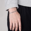 Classic Fashion Men 100% 925 Sterling Silver Bracelet Punk Style