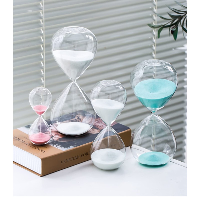 Hourglass, HoveBeaty Hand-Blown Sand Timer Set for Time Management 15