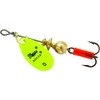Mepps Aglia Plain Treble Fishing Lure, 1/12-Ounce, Hot Chartreuse, B0