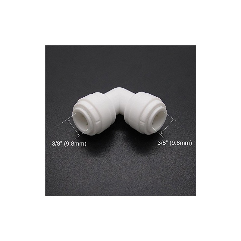 Malida 3/8 "x3/8" Tube Push Union Elbow Quick Connect for