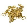 MAKRAMA Gancho Para Llavero Macrame 2cm (20 Pzas) (Dorado)