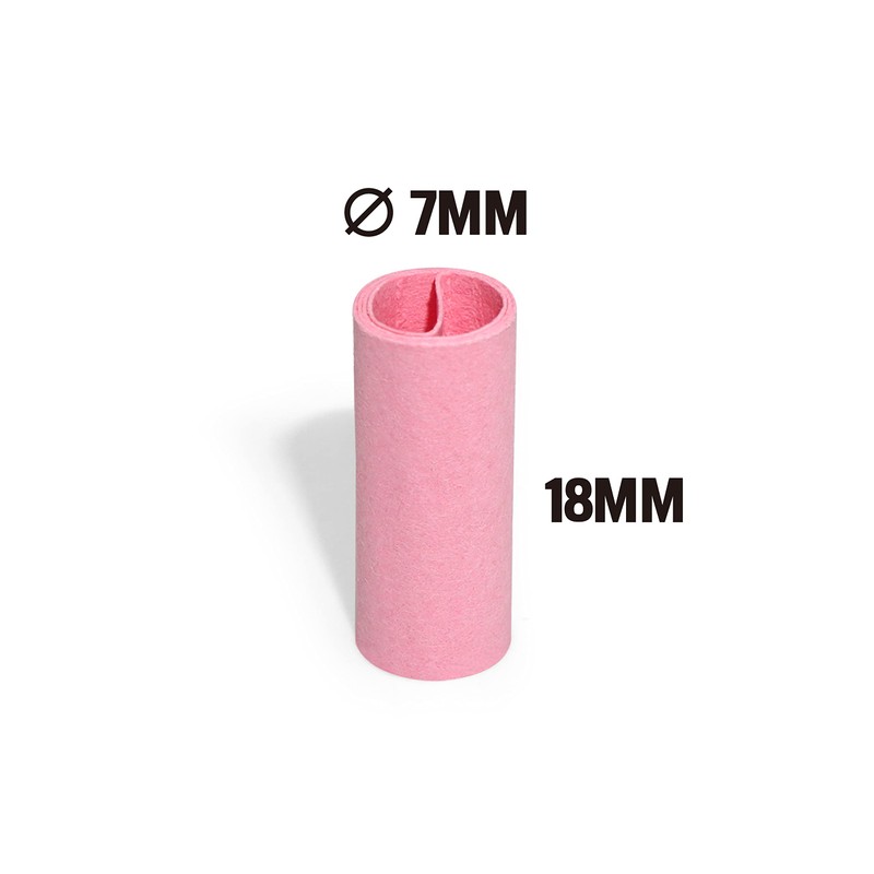 ROLLYOUROWNPAPERS Pink Pre-Rolled Filter Tips, Ø7mm - Bottle of 500