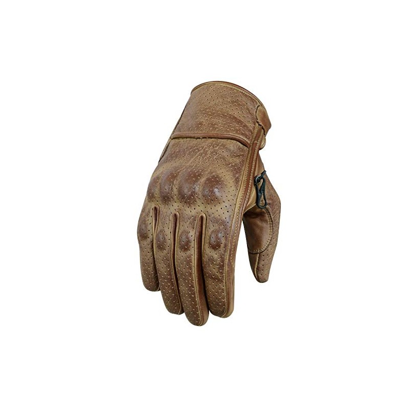 Motorcycle Gloves, Leather Motorcycle Gloves, Chopper Vintage Leather Gloves (3XL,