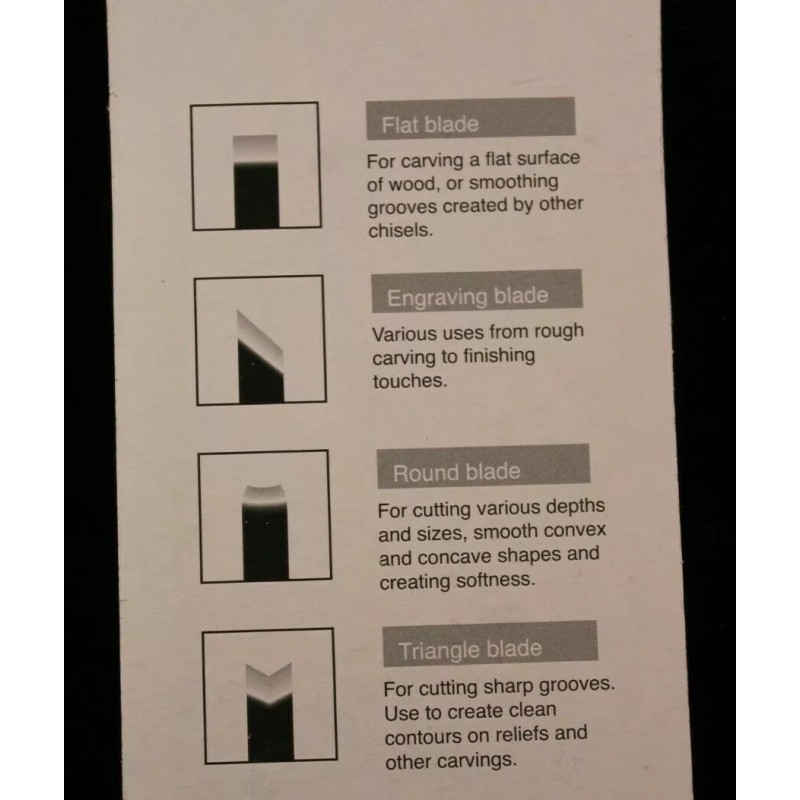 Crafter's Square - Wood Carving Set - 4 PC -