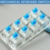 Dmopipp Keyboard Switches, 12PCS Blue Keyboard Clicker Replacement 3 PIN