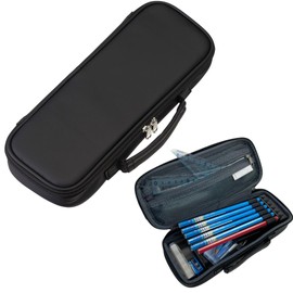 Raymay Fujii FSB169B Pencil Case, Top Liner, Pen Case, Synthetic Leather, Black