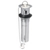 Foset CE-204, Contra p/lavabo c/rebosadero, tapón y cadena, cromo, 1-1/4"
