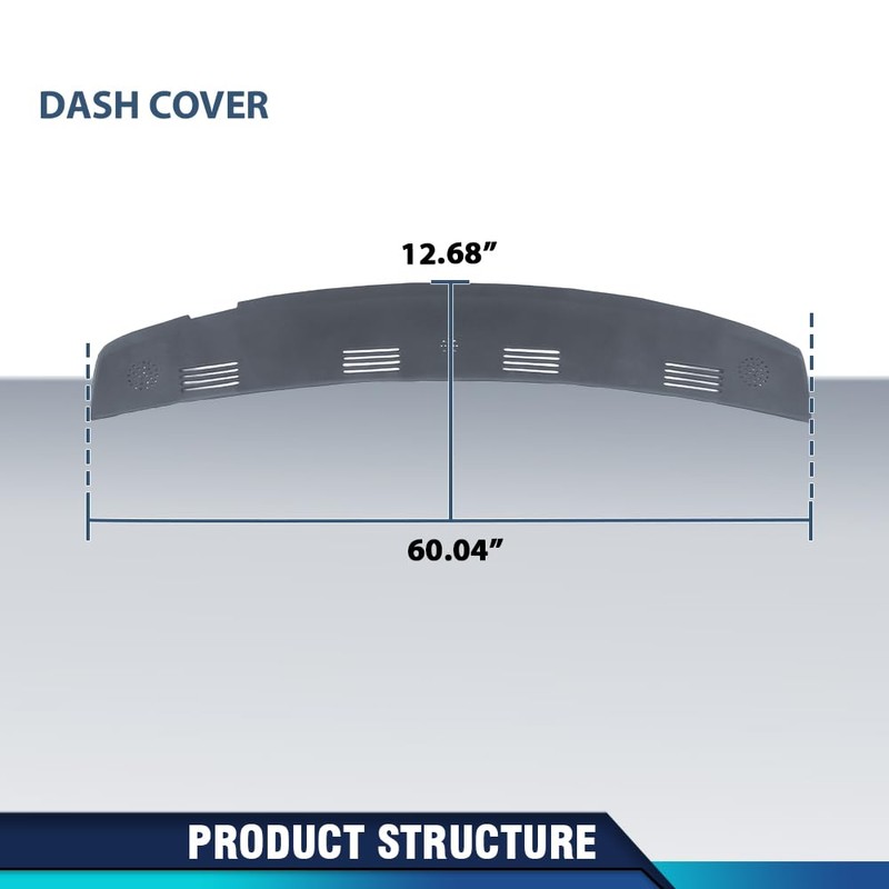 PIT66 Dash Cover Cap Compatible with Dodge Ram 1500 2002