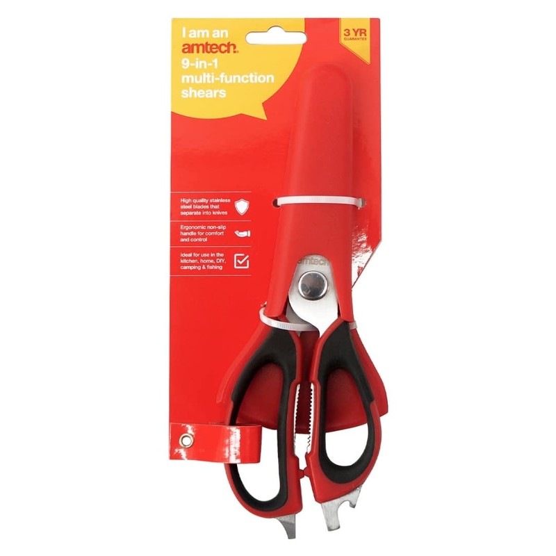 Amtech R0127 230mm (9") 9-in-1 Multi-Function Shears