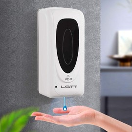 LATT Automatic Liquid Hand Sanitizer Dispenser Wall Mounted, Commercial Touchless Soap Dispenser, Refillable Sensor Hands-Free Dispenser for Hospital Hotel School Restaurant, 33oz/1000ml