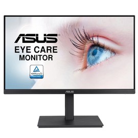 ASUS 27” 1080P Monitor (VA27EQSB) - Full HD, IPS, 75Hz, Adaptive-Sync, Speakers, Eye Care, Low Blue Light, Flicker Free, DisplayPort, HDMI, USB Hub, D-Sub, Frameless, Wall Mountable, Height Adjustable