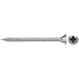 fischer Chipboard Screw FSPII 3.0 x 12 Countersunk Head Blue-Galvanised Full Thread Phillips PZ