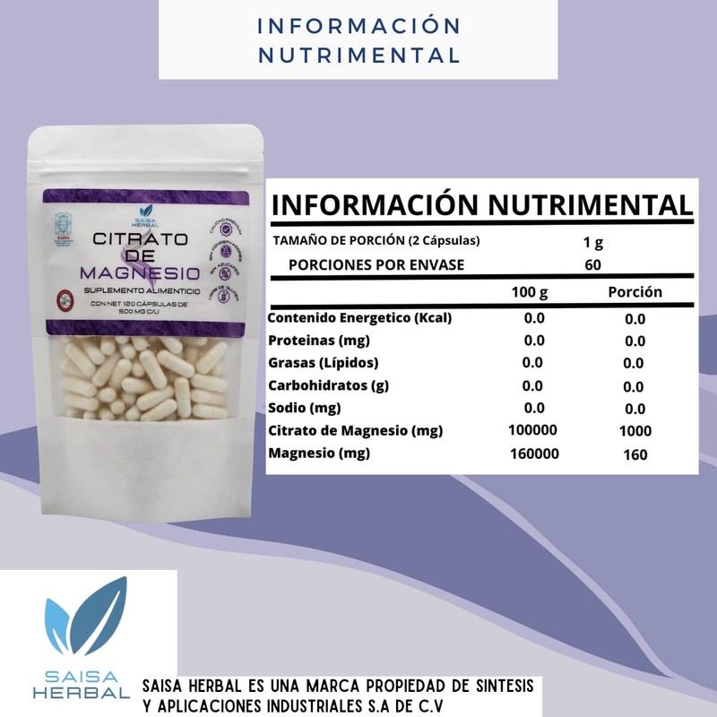 Citrato de Magnesio y Citrato de Potasio bolsa con 120