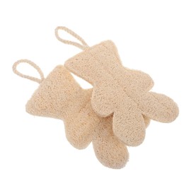 minkissy Shower Brush Set of Body Face Wash Sponge Exfoliating Scrubber for Toddlers Adults Natural Bath Tool for Home