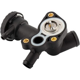 WEDOAUTO Thermostat Housing Kit w/Gasket Assembly Fit For Mini Cooper 2002-2008 Replace# 11531486703, 11537596787, 11531485847, 11531501173, 11537829959, 11537829960, 53010552AA, MO4667293, 340-91