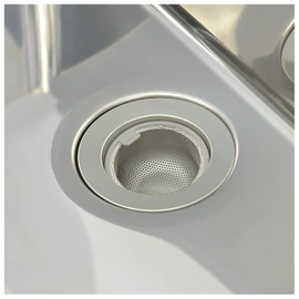 GAONA GA-PB084 Shallow Trash Basket for Sinking, Silver