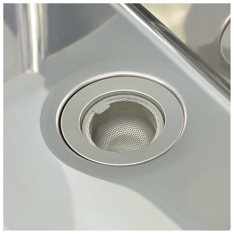 GAONA GA-PB084 Shallow Trash Basket for Sinking, Silver