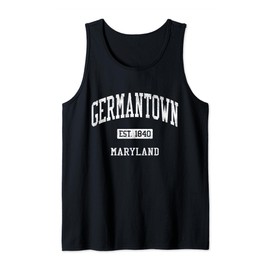 Germantown Maryland MD JS04 Vintage Athletic Sports Tank Top