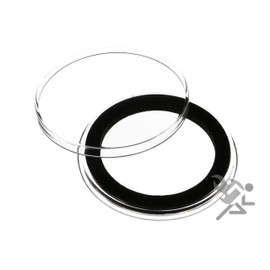 (25) Air-tite 37mm Black Ring Coin Holder Capsules for 1oz Gold & Silver Philharmonics and $7 Silver Strikes Token