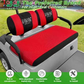 10L0L Golf Cart Front Seat Covers for Yamaha G2/G9/G16/G19/G22 & Club Car DS Pre-2000 | Breathable Polyester Mesh, Washable, Anti-Scratch | OEM Replacement, Tool-Free Installation