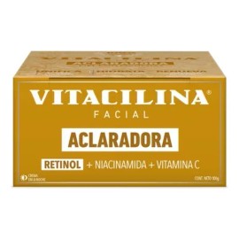 Vitacilina Crema Facial Aclaradora con Retinol, Uso Día y Noche, 100g, Todo Tipo de Piel
