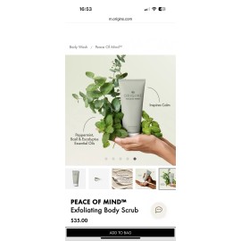 Origins Peace of Mind Exfoliating Body Scrub GommagePour Le Corps 6.7oz