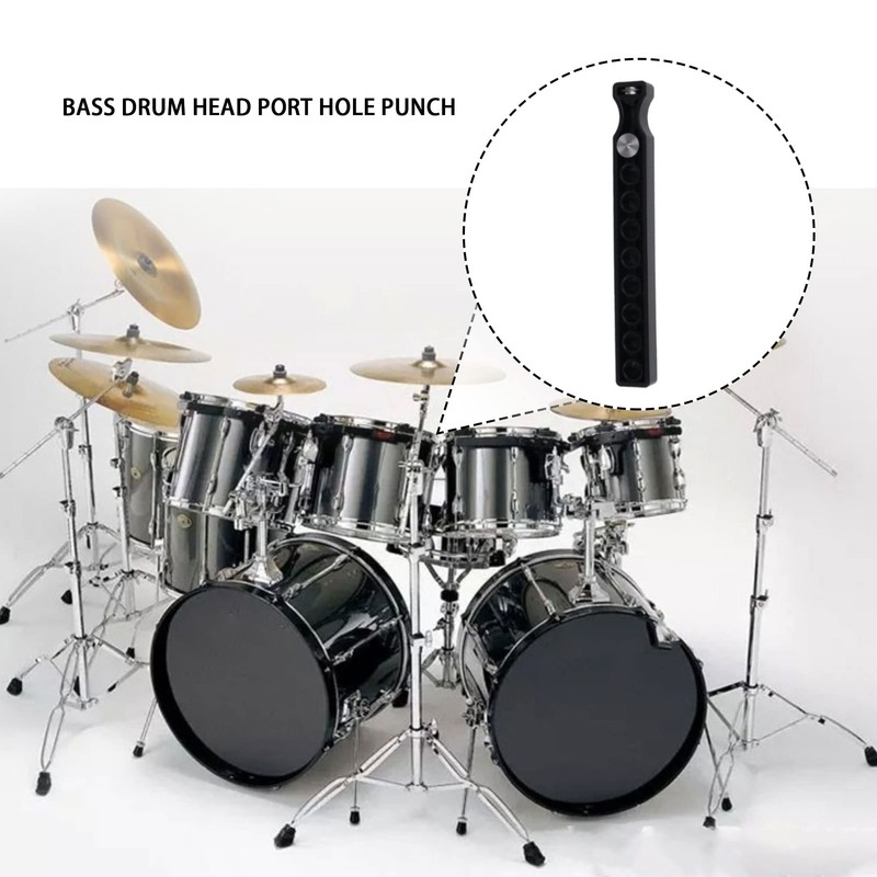BQLZR Bass Kick Drum Head Port Vent Punch Tool 2-10inch