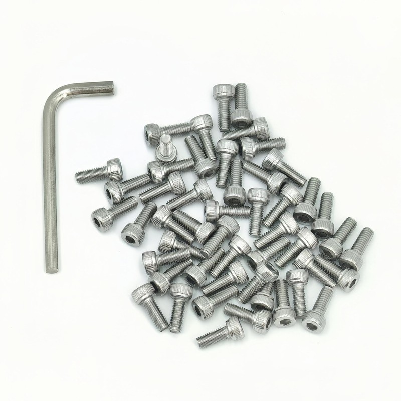 M4-0.7 x 8mm Socket Head Cap Screws, Stainless Steel 18-8