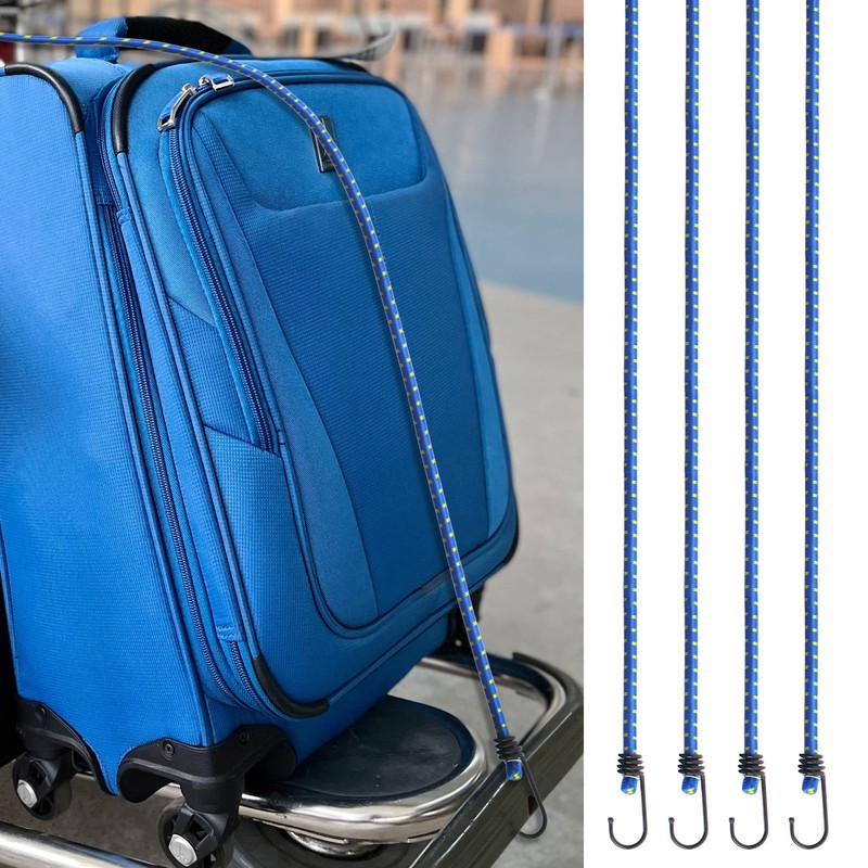 com-four® Set of 10 Rubber Tensioners – Luggage Tensioners –