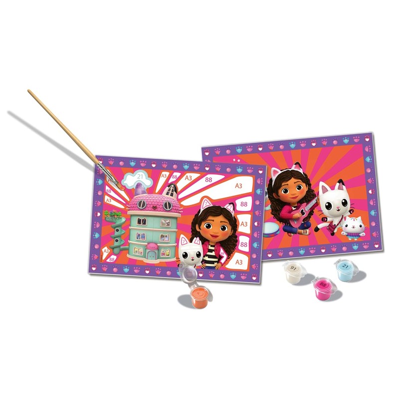 Ravensburger - CreArt Junior Series: Gabby's Dollhouse Painting Set by