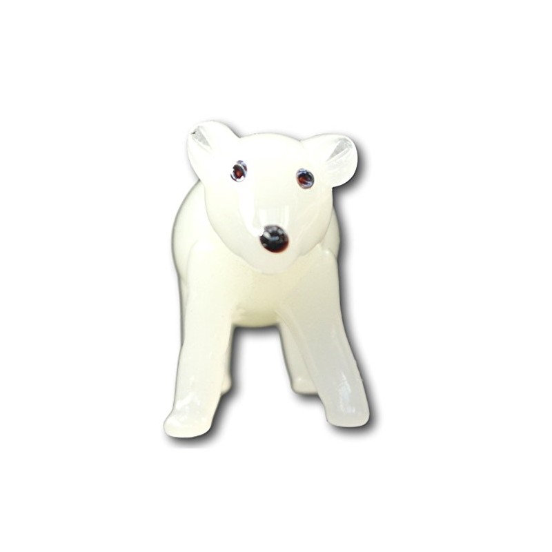 Gorgeous and Very Cute Polar Bear Glass Figurine