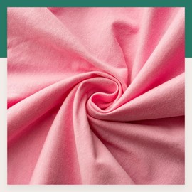 VelvetHome Fitted Sheet, 160 x 200 cm, 100% Combed Cotton, Made in the EU, Jersey Bed Sheet for Mattress Height up to 25 cm, Premium Quality, Beautiful Colours, Pink