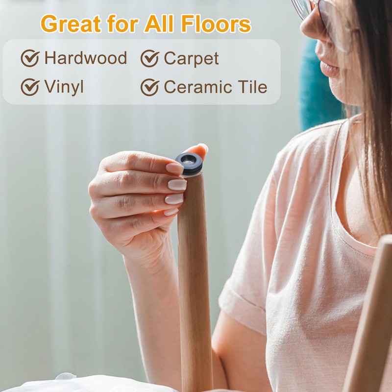 sourcing map 20 Pcs Furniture Slider Pads, 1.5 Inch(38mm) PTFE