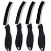 Professionelle Reinigungsbürste mit ergonomischem Griff, schwarz, 4-teiliges Set, robuste Borsten,