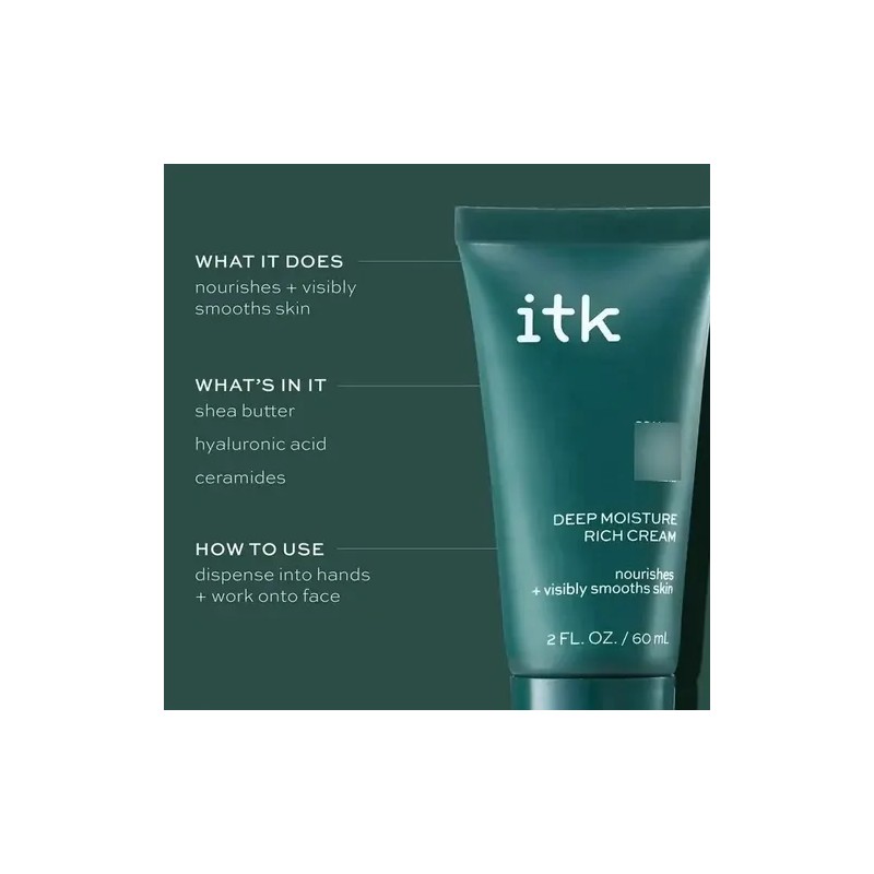 Itk Skincare Crema Hidratacion Profunda Piel Seca Importado