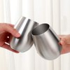 BISDARUN 17 oz Stainless Steel Stemless Wine Glass, Outdoor Portable