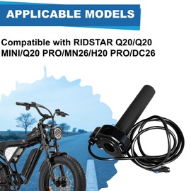 Surron Throttle for Ridstar Q20, Full Twist Throttle with Rolling Bearing