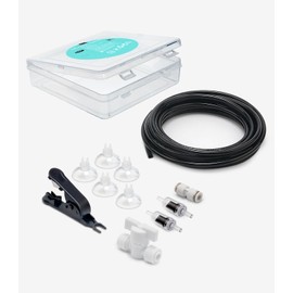 Clscea Aquarium CO2 Proof Tubing Flexible Kink-Resistant PU Tube 3/16" (16.4ft), Black