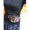 Small Rainbow Sequin Bum Bag Fanny Pack Travel Waist Money
