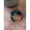 Zaya Body Jewelry Black Septum Pincher Ring Stretching Ear Plugs